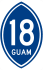 Guam Highway 18 marker