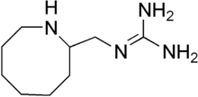 Skeletal formula of guanazodine