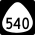 Route 540 marker