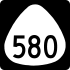 Route 580 marker