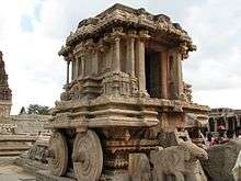 The stone chariot of Vijayanagar