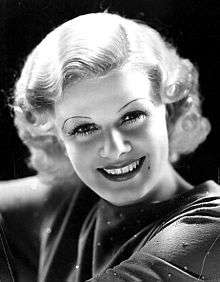 Black-and-white image of Jean Harlow