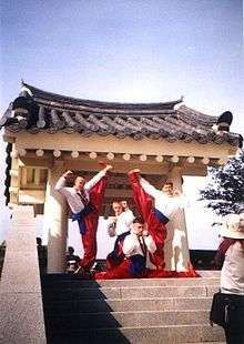 Combat Hopak team during Chungju World Martial Arts Festival in 2001