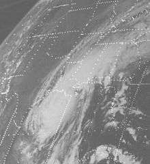 View of Hurricane Carmen approaching the United States