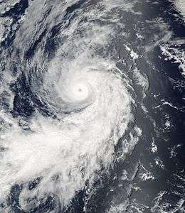 Image of a hurricane over the Pacific Ocean.