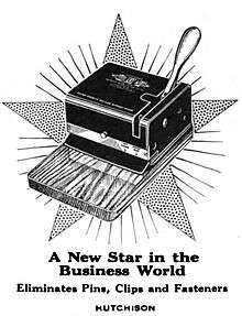 machine with large handle; caption "A New Star in the Business World"