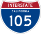 Interstate 105 marker