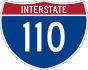 Interstate 110 marker