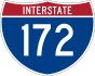 Interstate 172 marker
