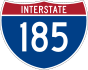 Interstate 185 marker
