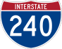 Interstate 240 marker