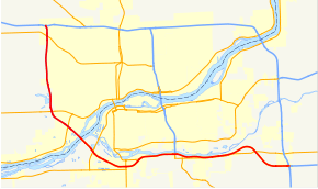 Map of Interstate 280