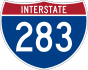 Interstate 283 marker