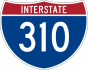 Interstate 310 marker