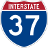 Interstate 37 marker