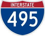 Interstate 495 marker