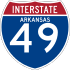 Interstate 49 marker