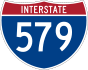 Interstate 579 marker