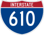 Interstate 610 marker