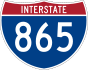 Interstate 865 marker