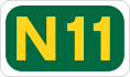 N11 road shield}}