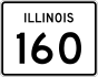 Illinois Route 160 marker