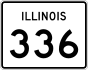 Illinois Route 336 marker