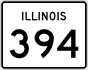 Illinois Route 394 marker