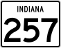 State Road 257 marker
