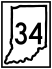 State Road 34 marker