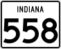 State Road 558 marker