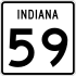 State Road 59 marker