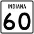 State Road 60 marker