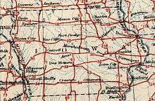 U.S. Highways in Iowa roughly form a grid across the state.