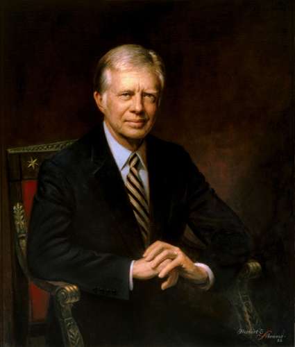 Official White House portrait of Jimmy Carter(1983), by Herbert Abrams