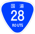 National Route 28 shield