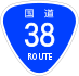 National Route 38 shield