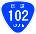 National Route 102 shield