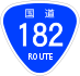 National Route 182 shield