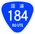 National Route 184 shield