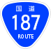 National Route 187 shield