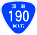 National Route 190 shield