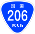 National Route 206 shield