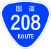 National Route 208 shield