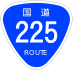 National Route 225 shield