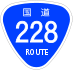 National Route 228 shield