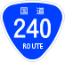 National Route 240 shield
