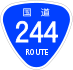 National Route 244 shield