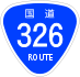 National Route 326 shield