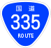 National Route 335 shield